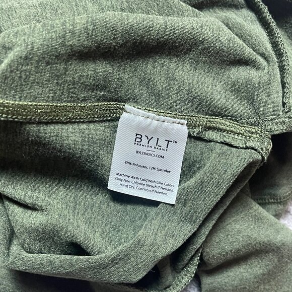 BYLT Premium Basics Essential Cropped Soft Jersey Hoodie Women's Large - Picture 6 of 6